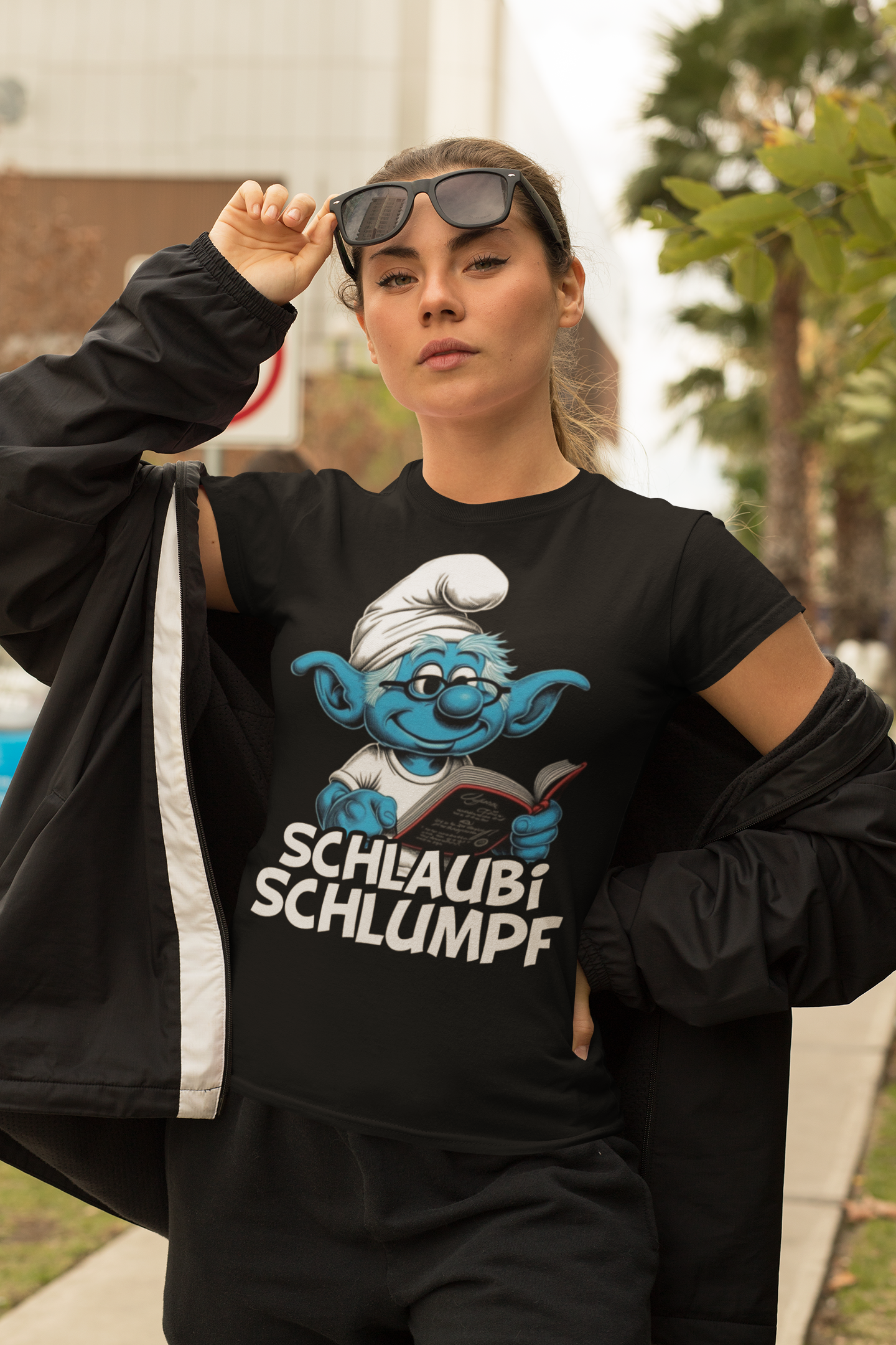 Schlaubi Schlumpf die Schlümpfe - Damen Premium Bio T-Shirt