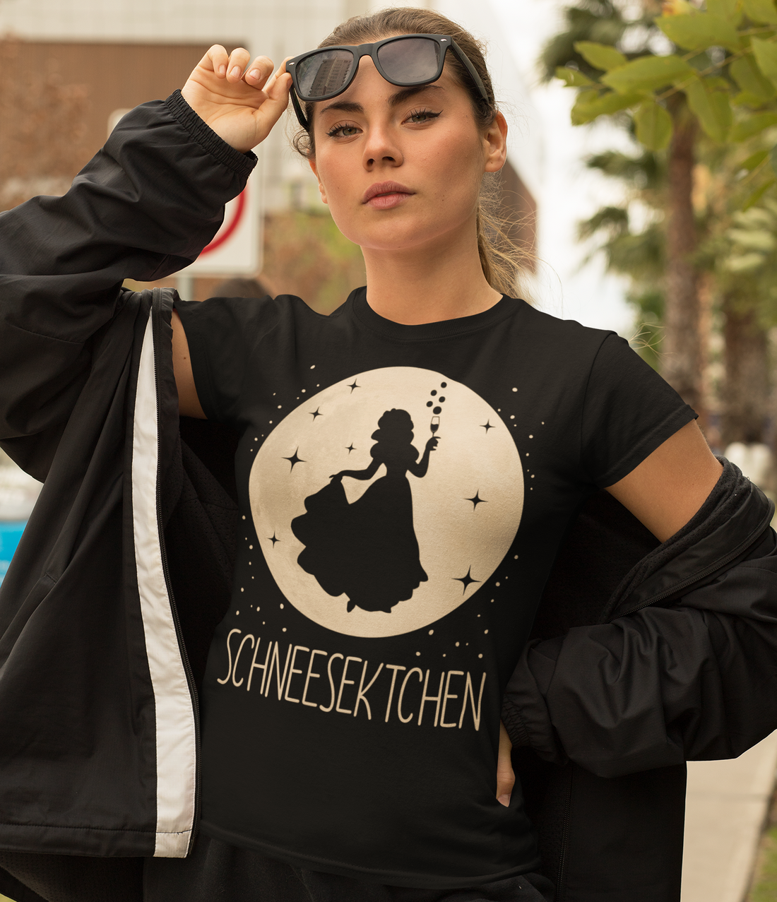 Mond Prinzessin - Schneesektchen - Damenshirt