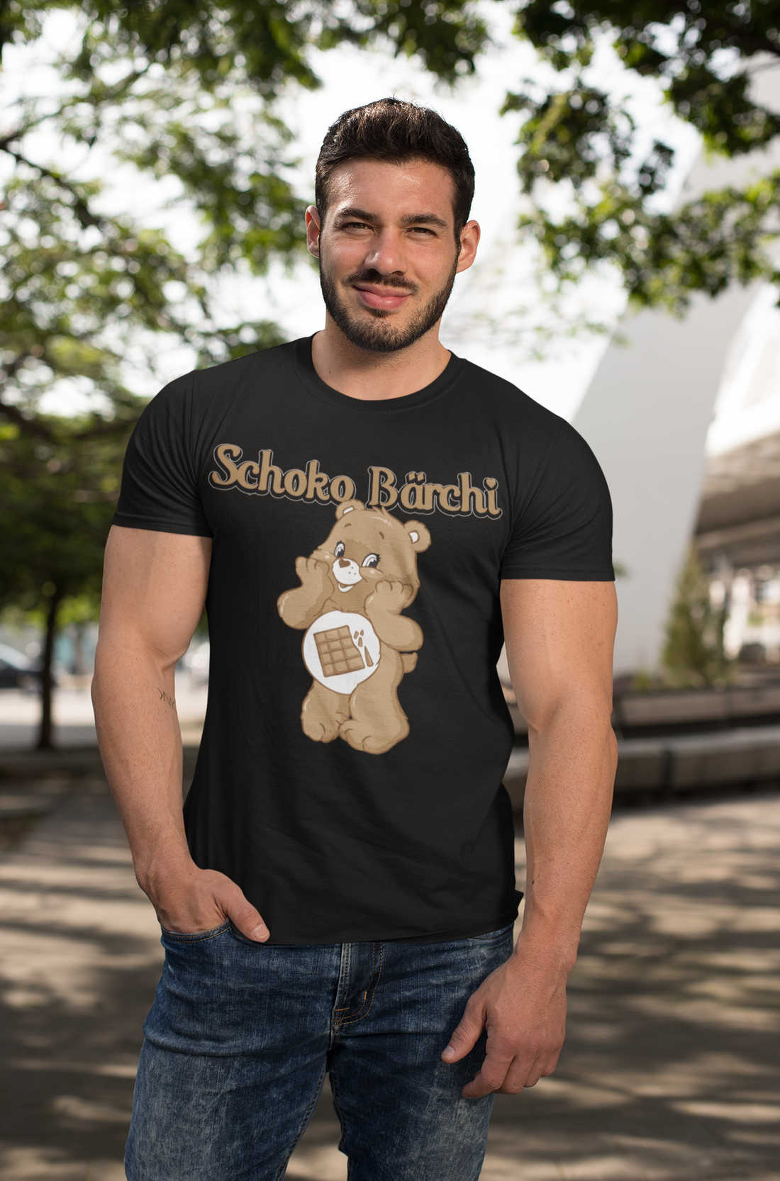 Schoko Bärchi - Glücksbärchi - Herren Shirt