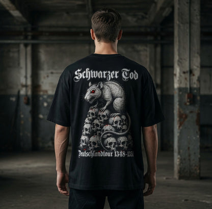 Schwarzer Tod Deutschlandtour 1348-1351 - Jack and Jones Oversize T-Shirt