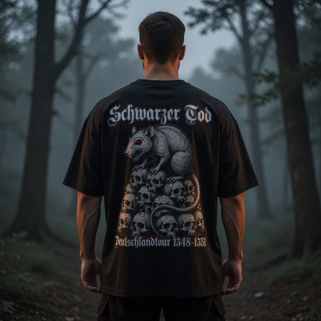 Schwarzer Tod Deutschlandtour 1348-1351 - Jack and Jones Oversize T-Shirt