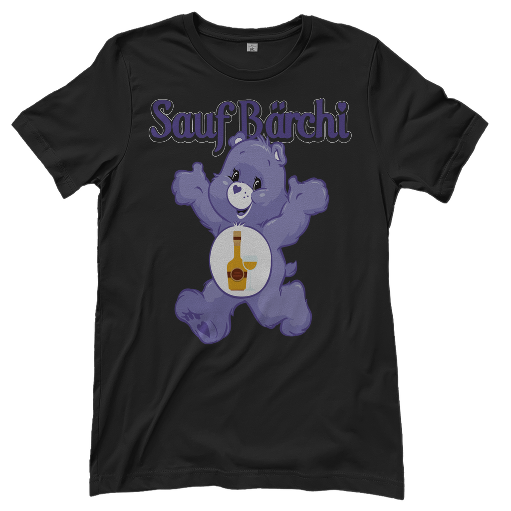Sauf Bärchi - Glücksbärchi - Damenshirt Black