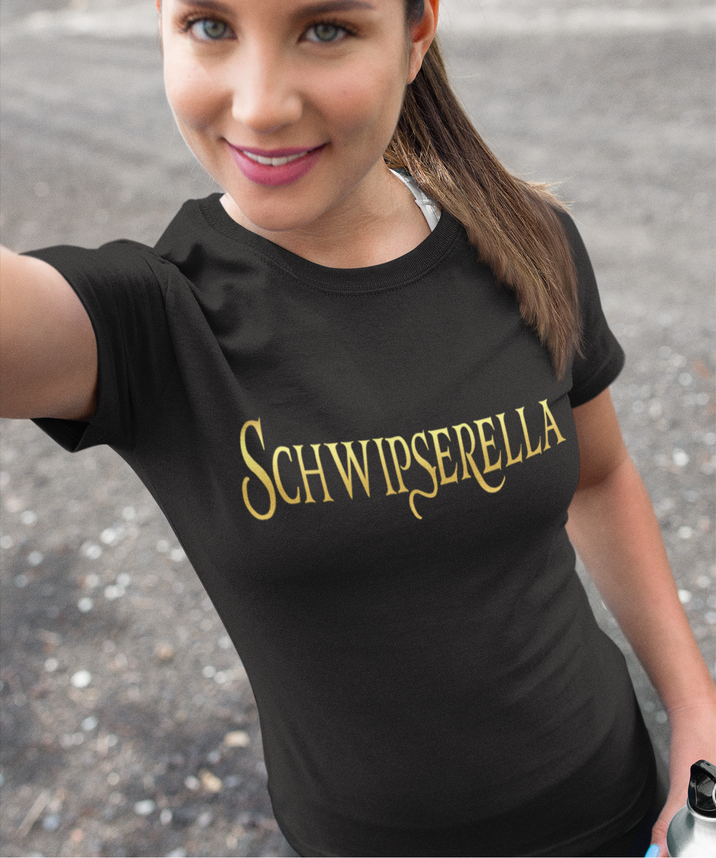 Schwipserella - Prinzessin Gold - Damenshirt