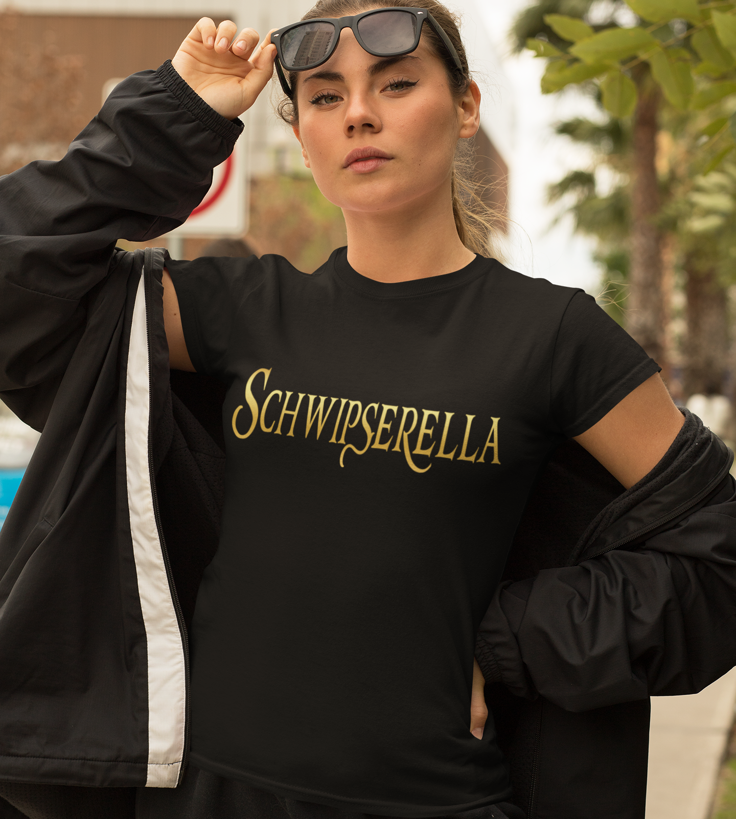 Schwipserella - Prinzessin Gold - Damen Premium Bio T-Shirt