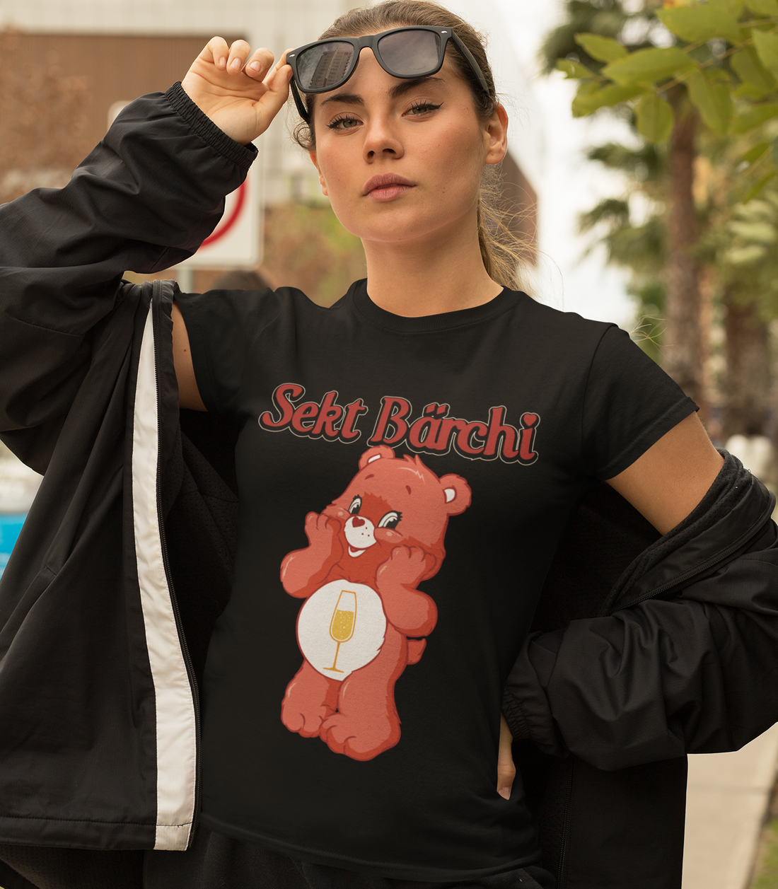 Sekt Bärchi - Glücksbärchi - Damen Premium Bio T-Shirt