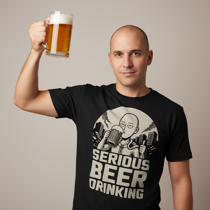 Serious Beer Drinking One Punch Man Saitama Bier - Herren T-Shirt