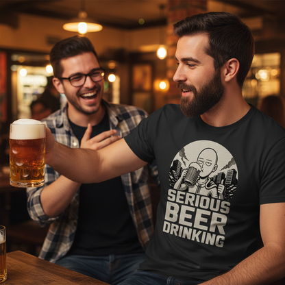 Serious Beer Drinking One Punch Man Saitama Bier - Herren T-Shirt