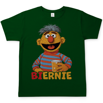 Sesamstrasse Ernie Biernie Herren Shirt in Bottle Grün