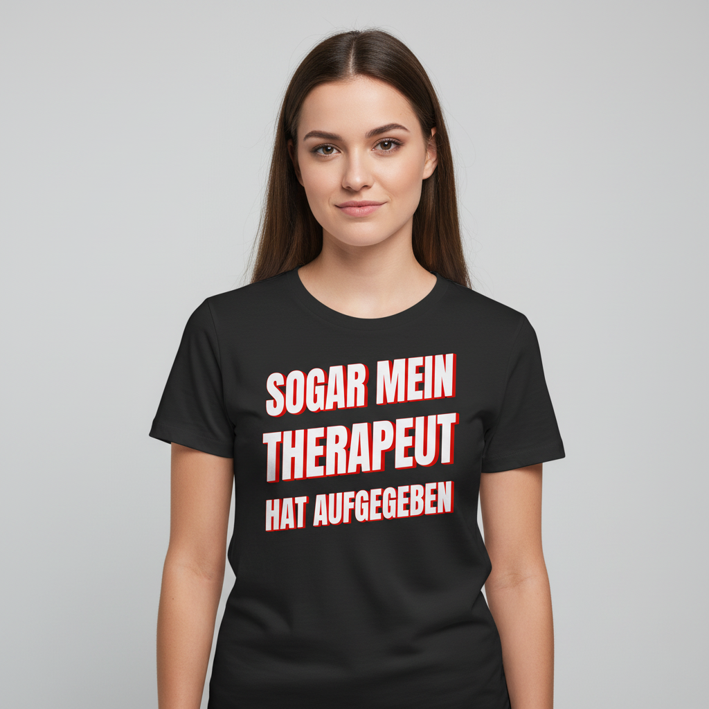 Sogar mein Therapeut hat aufgegeben - Damen Premium Bio T-Shirt
