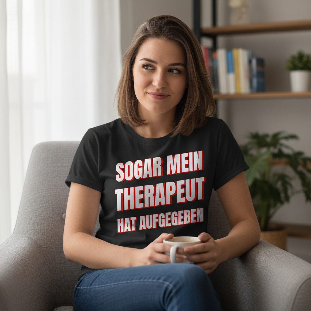 Sogar mein Therapeut hat aufgegeben - Damen Premium Bio T-Shirt