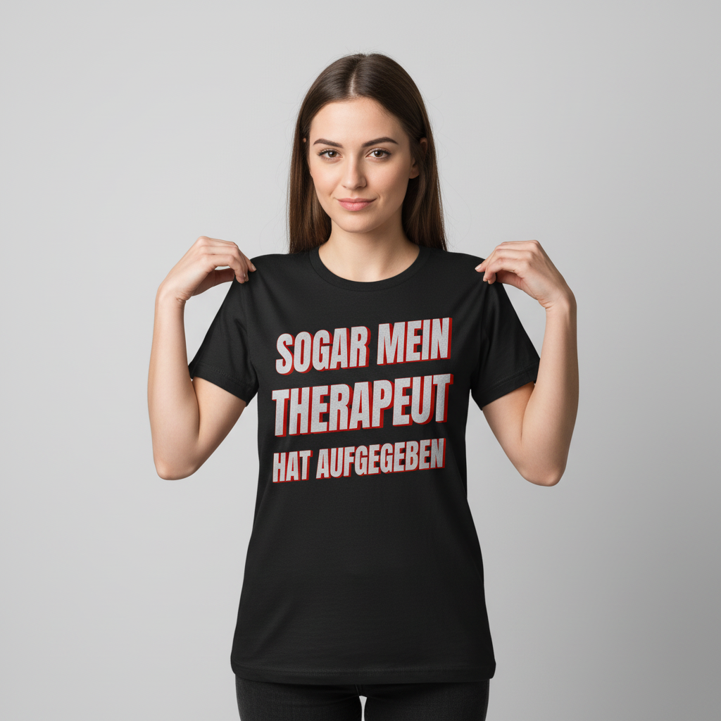 Sogar mein Therapeut hat aufgegeben - Damen T-Shirt
