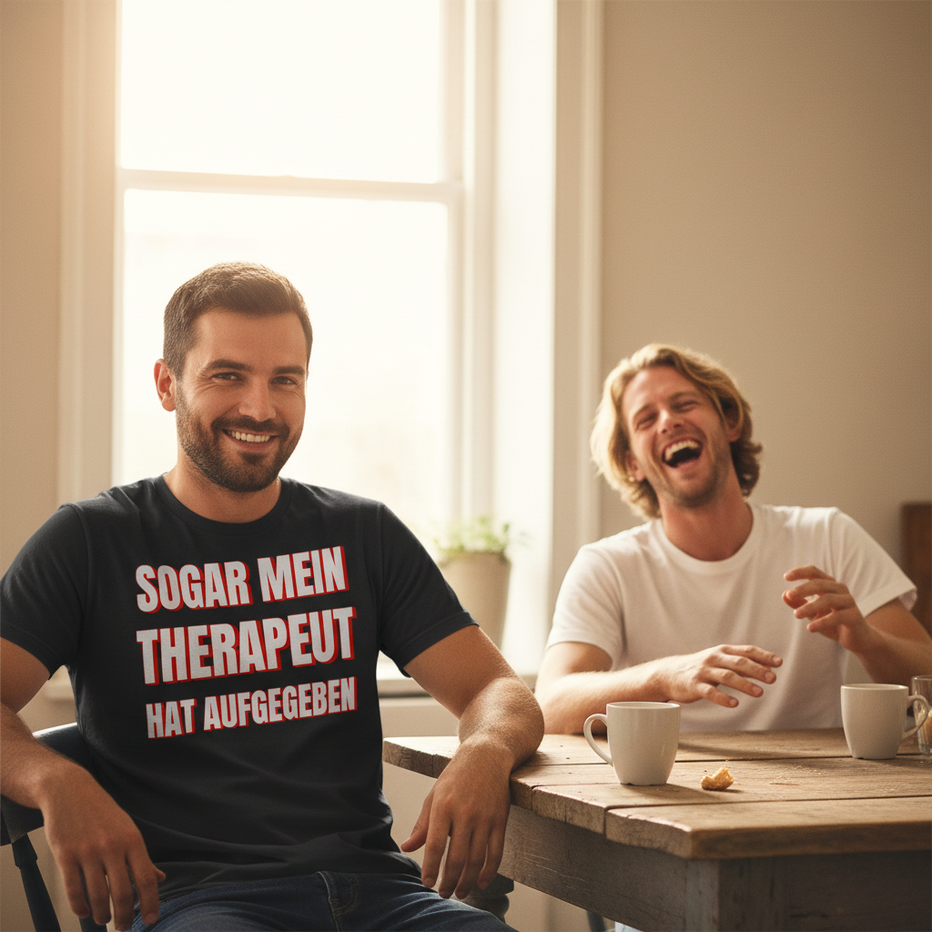 Sogar mein Therapeut hat aufgegeben - Herren Premium Bio T-Shirt