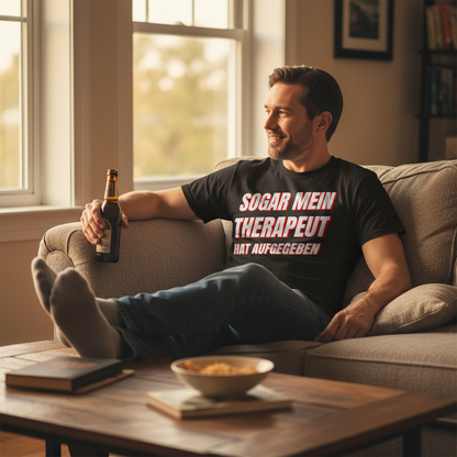 Sogar mein Therapeut hat aufgegeben - Herren Premium Bio T-Shirt