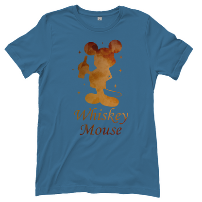 Whiskey Mouse - Prinzessin Aquarell - Damenshirt Stone Blue