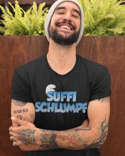 Suffi Schlumpf Herren Shirt – Lustiges Saufshirt mit Comic Design für Männer