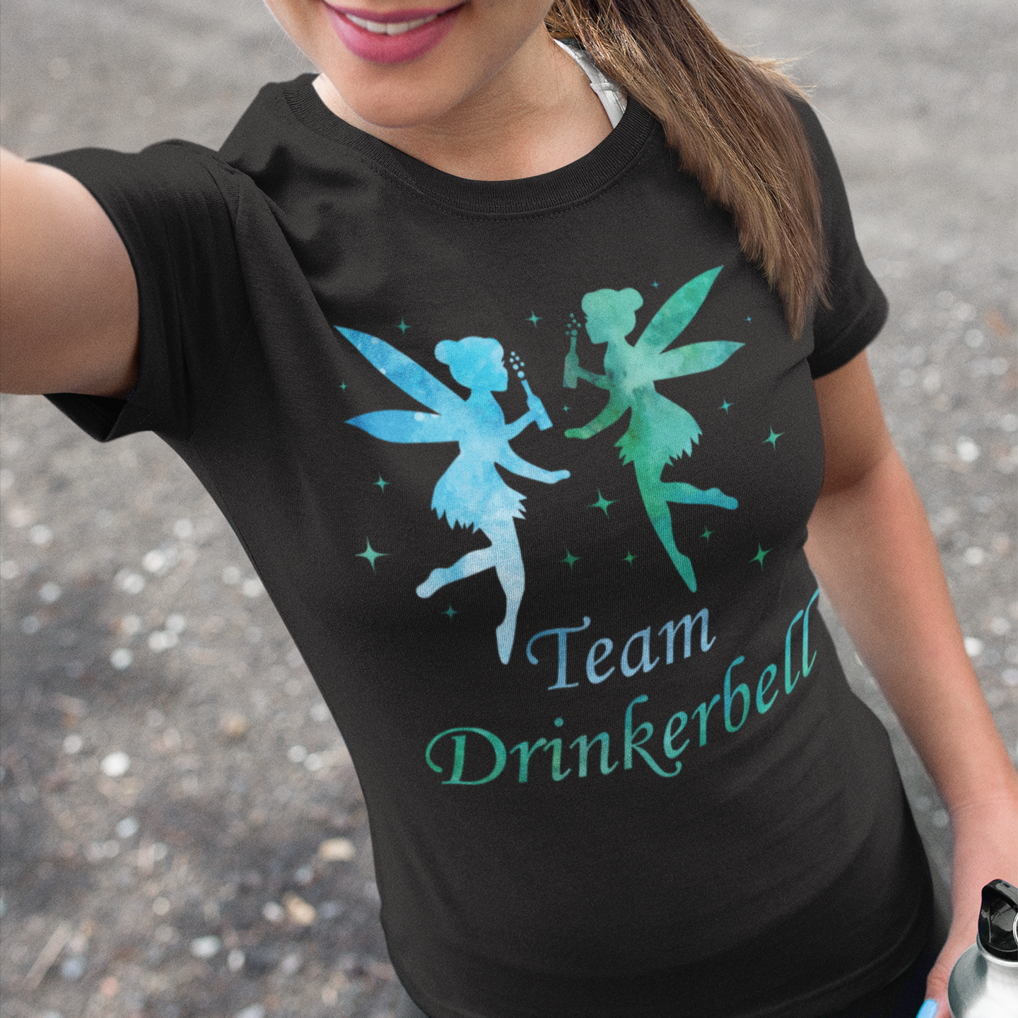 Team Drinkerbell - Prinzessin Aquarell - Damen Premium Bio T-Shirt