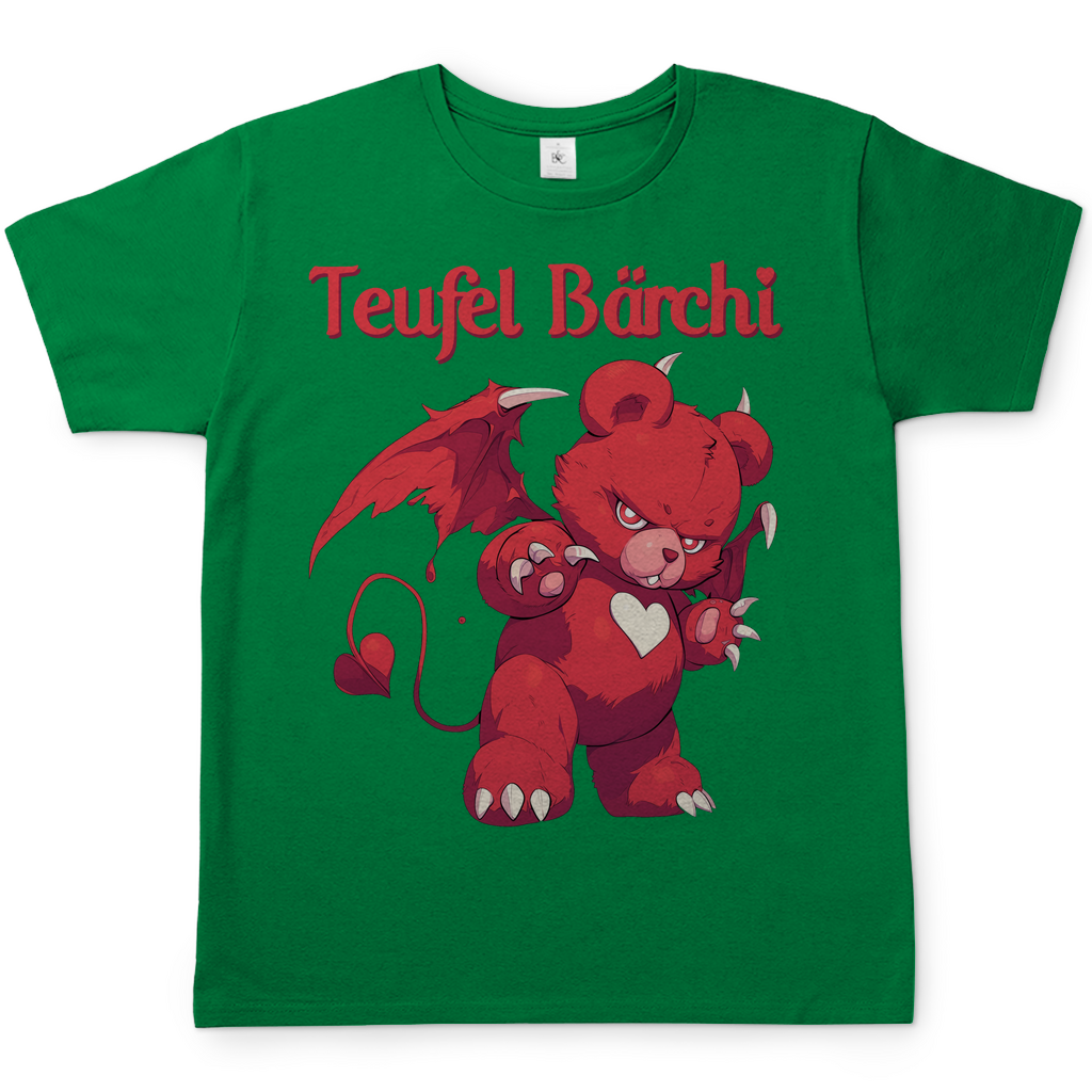 Teufel Bärchi - Glücksbärchi - Herren Shirt Kelly Green