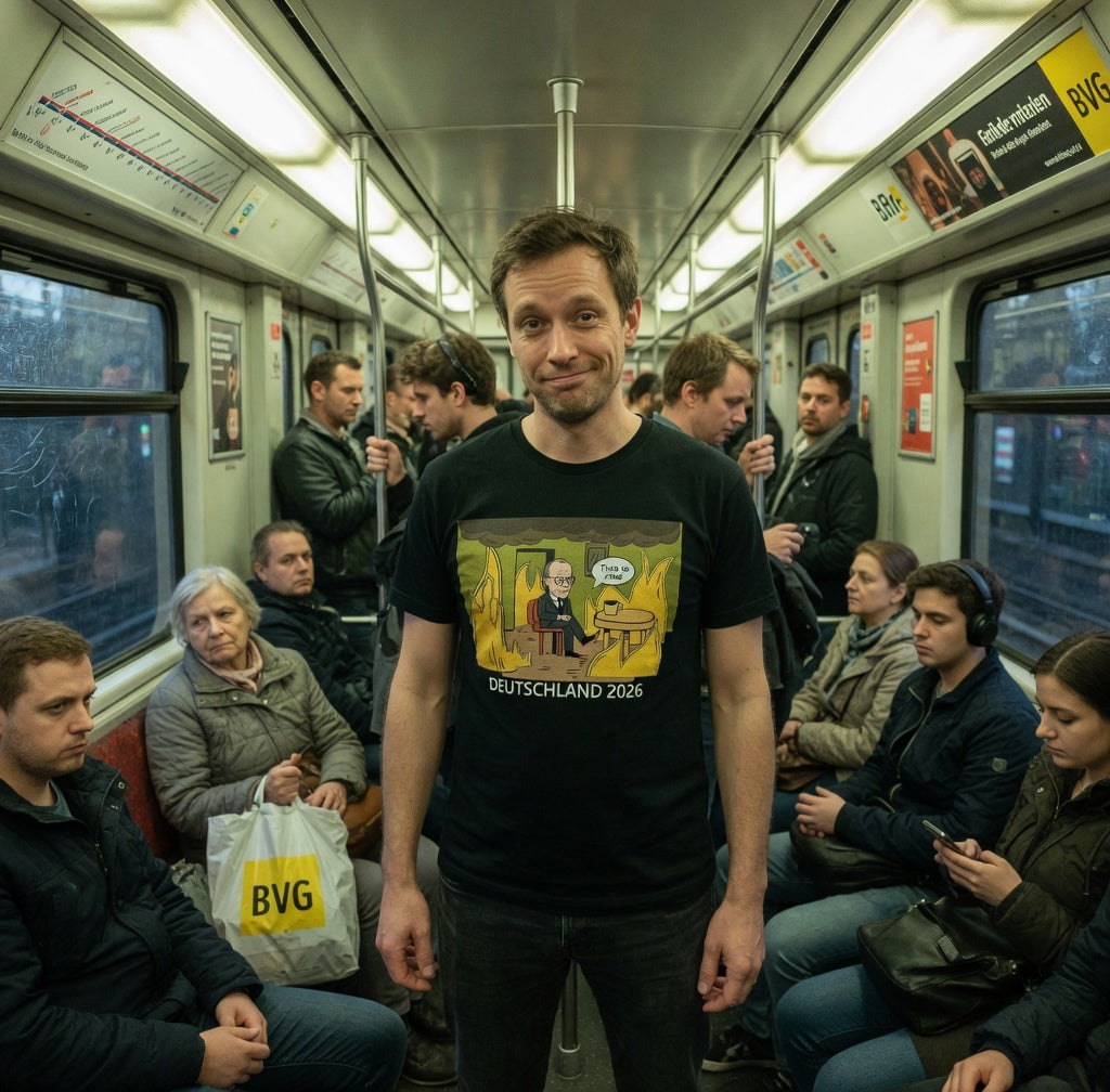 This is Fine Bundeskanzler Deutschland 2026 Meme - Herren T-Shirt