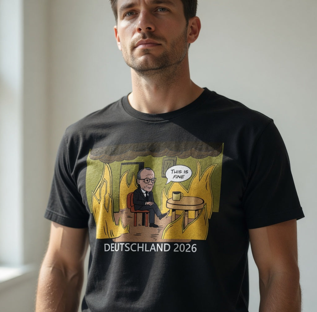 This is Fine Bundeskanzler Deutschland 2026 Meme - Herren T-Shirt