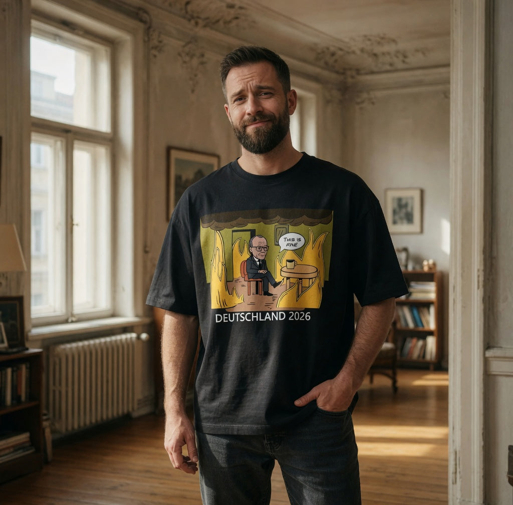 This is Fine Bundeskanzler Deutschland 2026 Meme - Jack and Jones Oversize T-Shirt