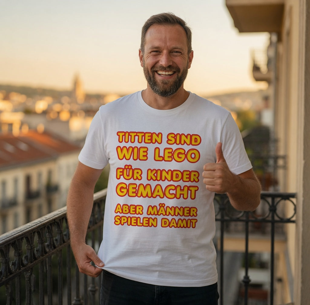 Titten sind wie Lego - Herren T-Shirt