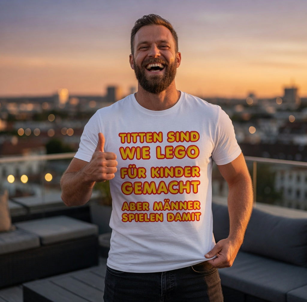 Titten sind wie Lego - Herren T-Shirt