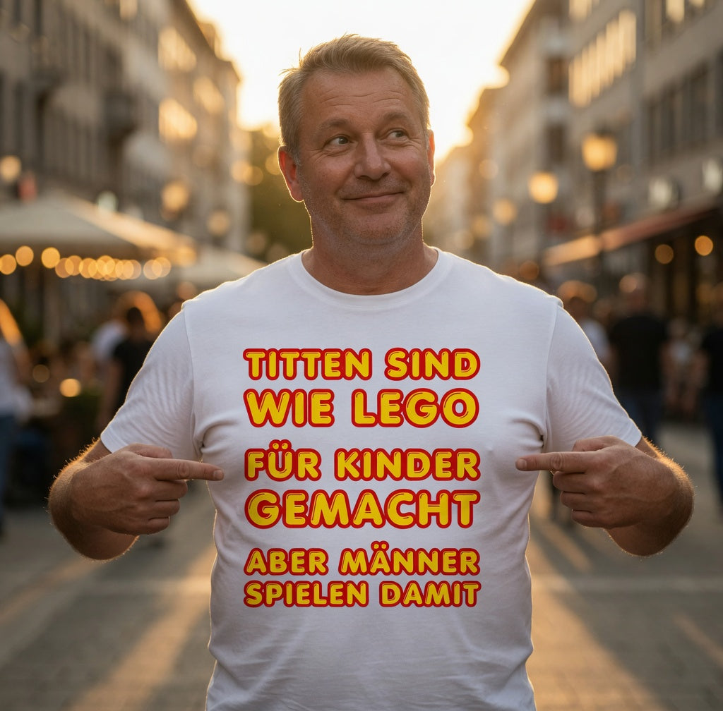 Titten sind wie Lego - Herren T-Shirt