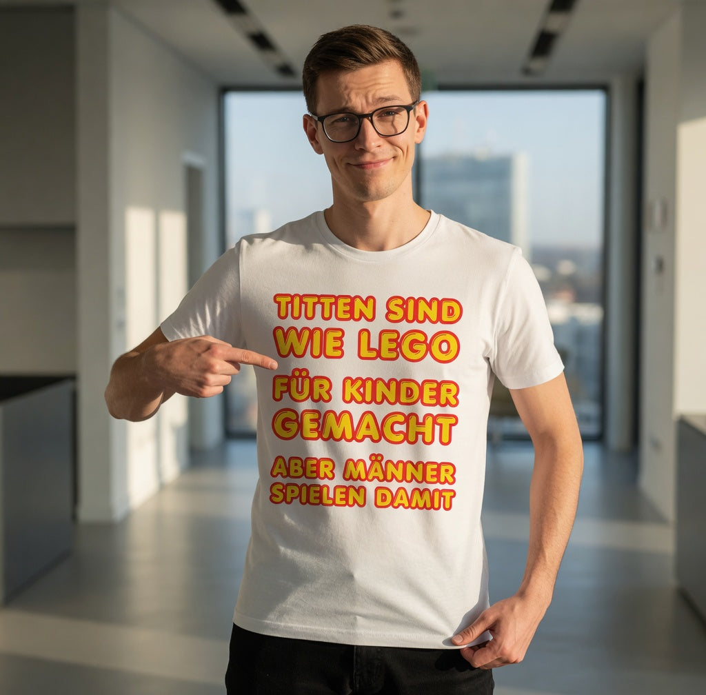 Titten sind wie Lego - Herren T-Shirt
