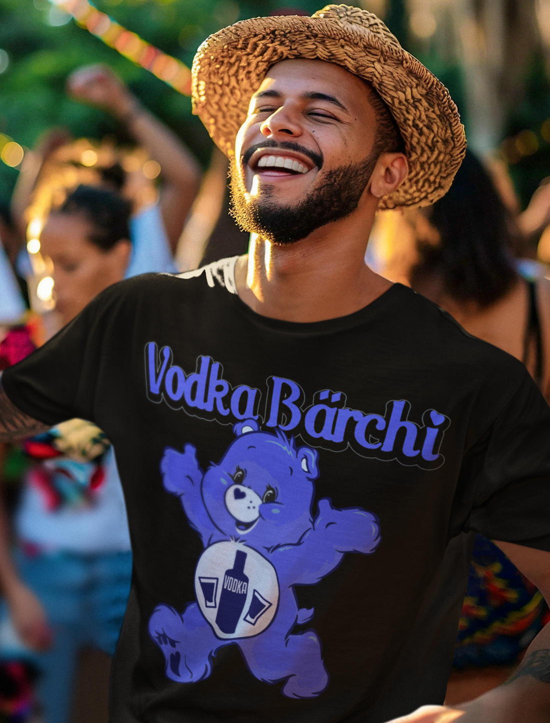 Vodka Bärchi Glücksbärchi - Herren Premium Bio T-Shirt
