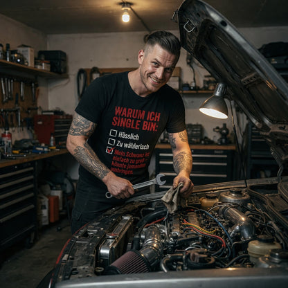 Warum ich Single bin mein Schwanz ist zu groß - Herren T-Shirt