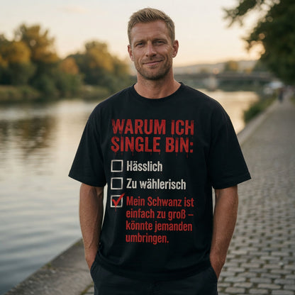 Warum ich Single bin mein Schwanz ist zu groß - Jack and Jones Oversize T-Shirt