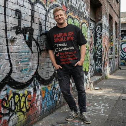 Warum ich Single bin mein Schwanz ist zu groß - Jack and Jones Oversize T-Shirt