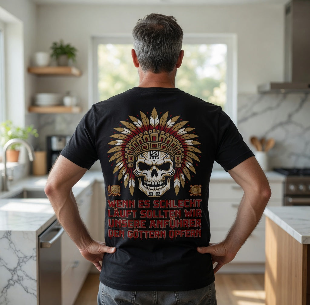 Wenn es schlecht läuft sollten wir unsere Anführer opfern - Herren T-Shirt
