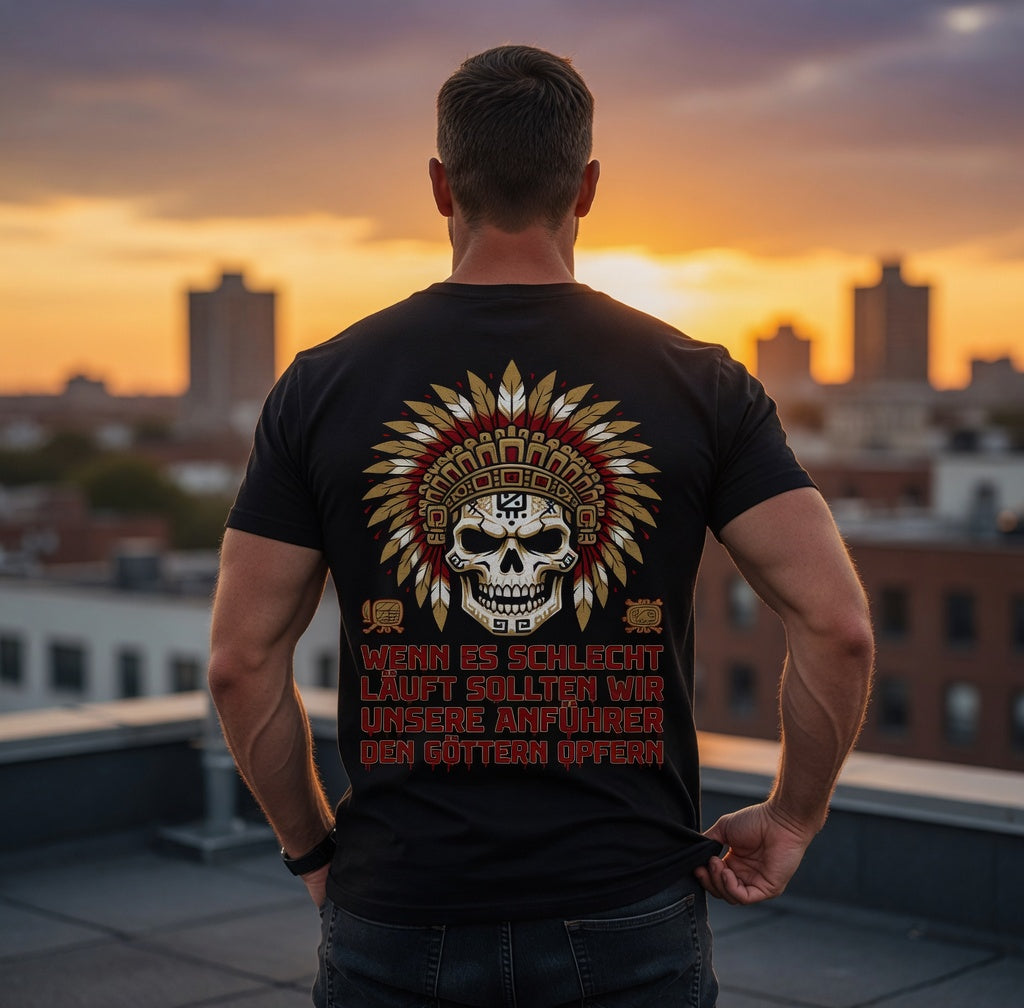 Wenn es schlecht läuft sollten wir unsere Anführer opfern - Herren T-Shirt