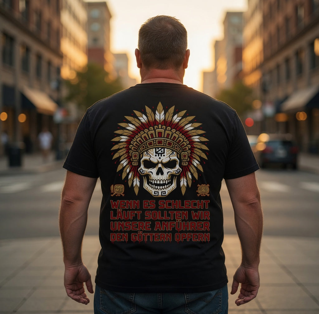Wenn es schlecht läuft sollten wir unsere Anführer opfern - Herren T-Shirt