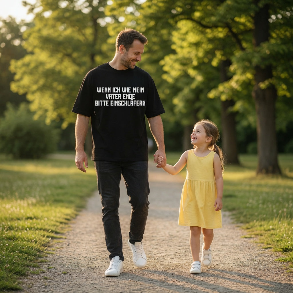 Wenn ich wie mein Vater ende bitte einschläfern - Jack and Jones Oversize T-Shirt