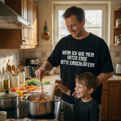 Wenn ich wie mein Vater ende bitte einschläfern - Jack and Jones Oversize T-Shirt