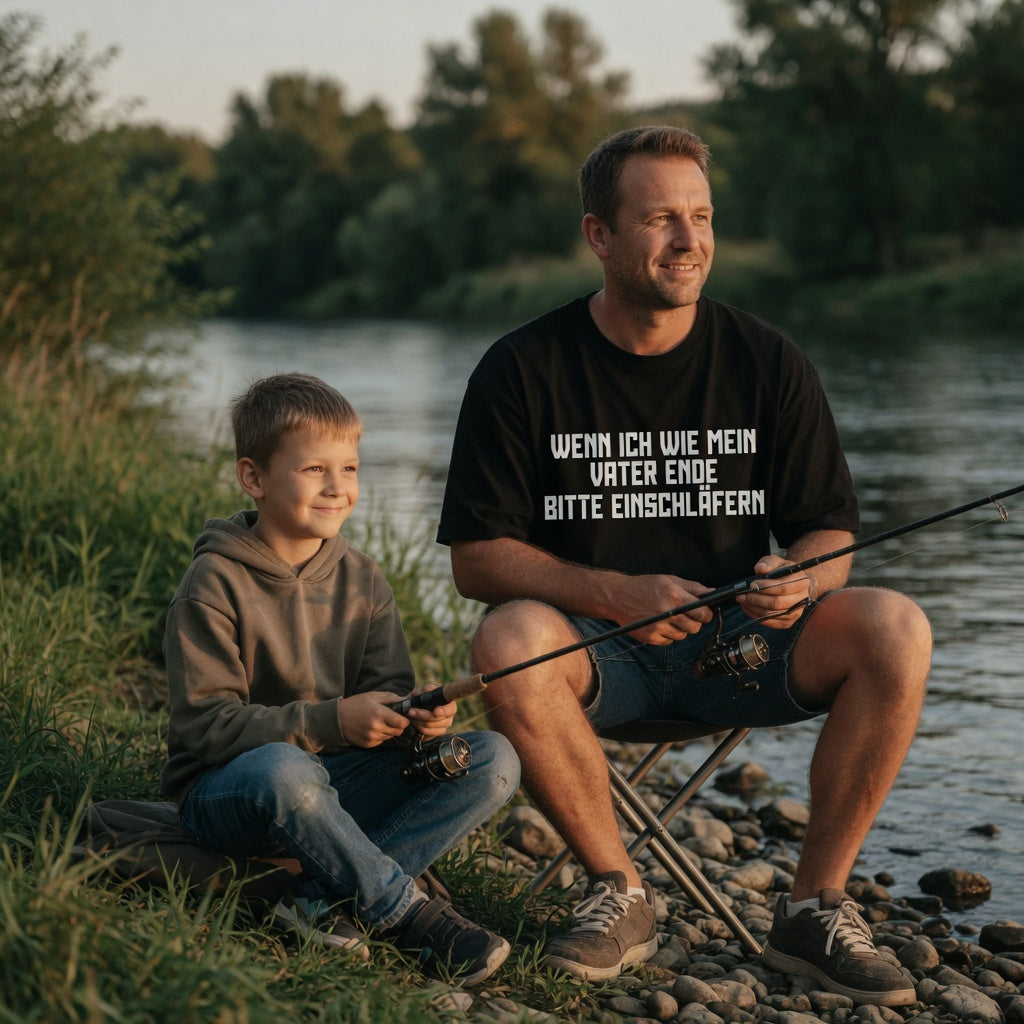 Wenn ich wie mein Vater ende bitte einschläfern - Jack and Jones Oversize T-Shirt
