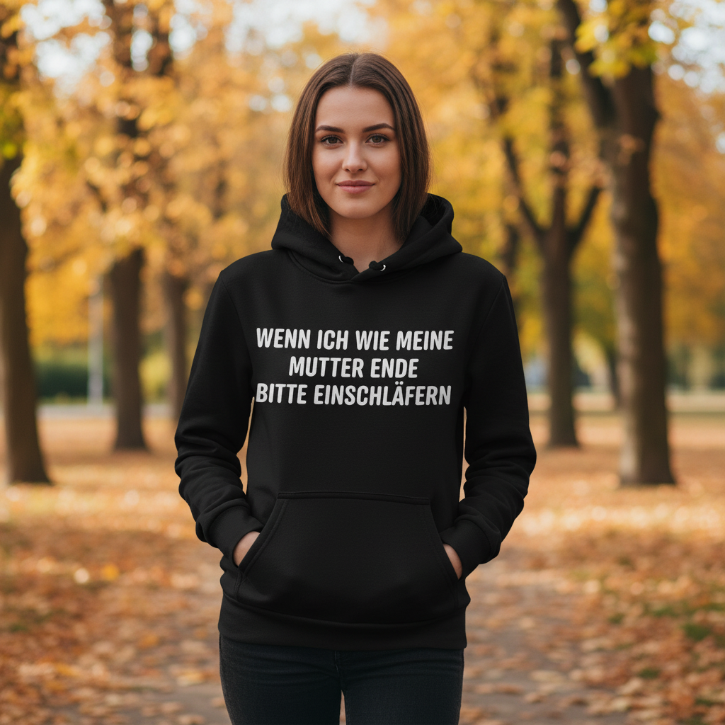 Wenn ich wie meine Mutter ende bitte einschläfern - Damen Hoodie