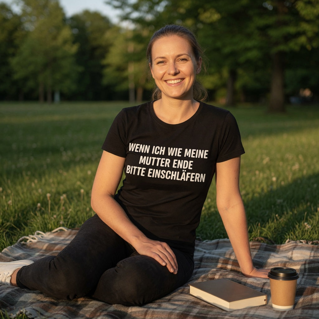 Wenn ich wie meine Mutter ende bitte einschläfern - Damen Premium Bio T-Shirt