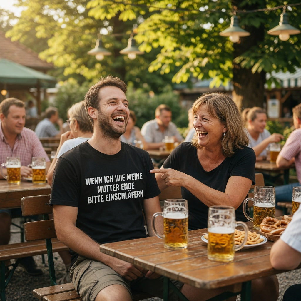 Wenn ich wie meine Mutter ende bitte einschläfern - Herren T-Shirt