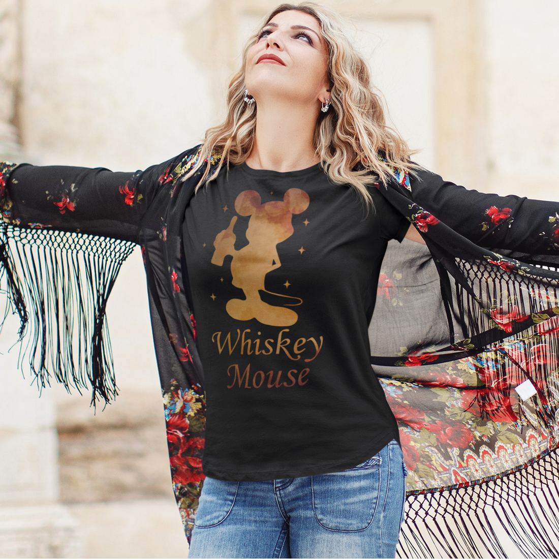 Whiskey Mouse - Prinzessin Aquarell - Damenshirt