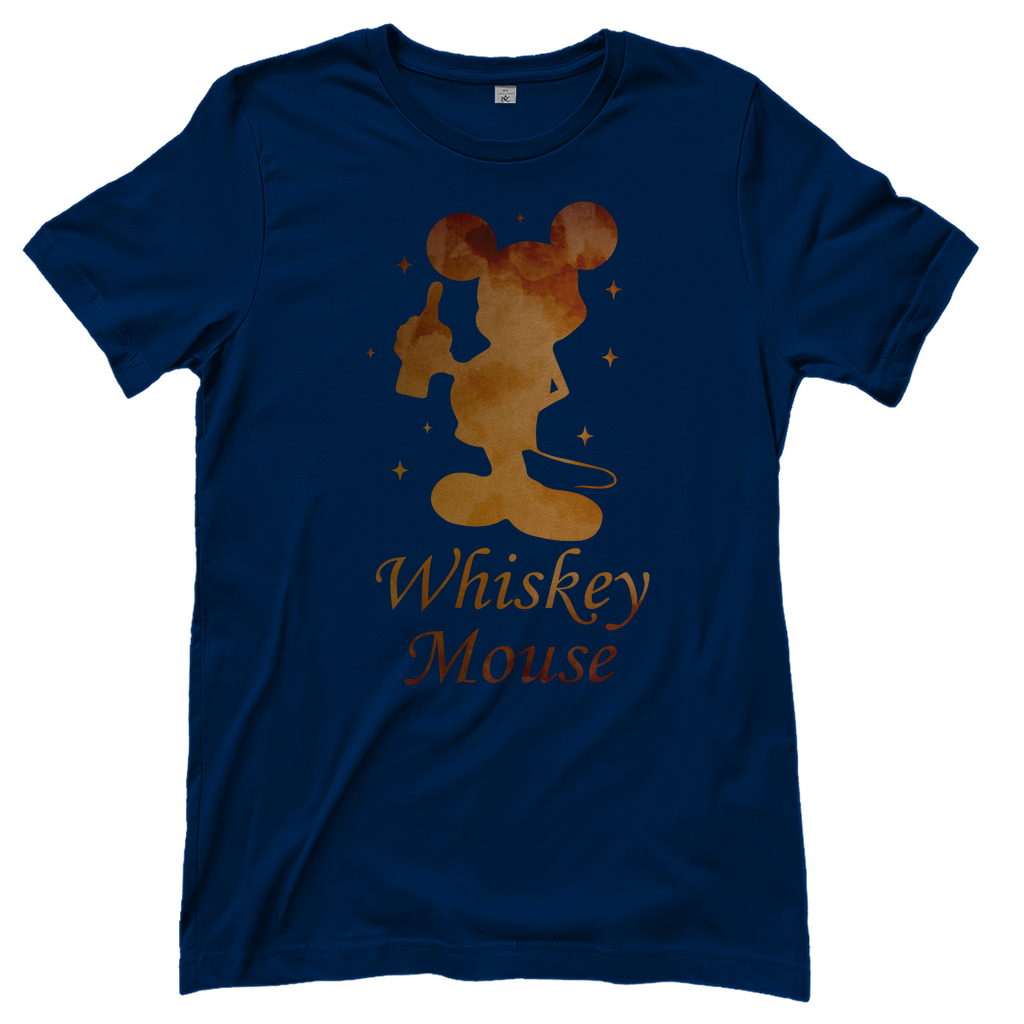 Whiskey Mouse - Prinzessin Aquarell - Damenshirt Navy