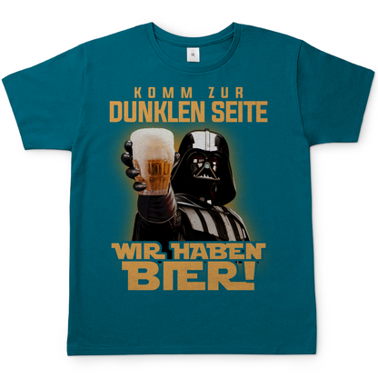 Wir haben Bier Darth Vader Herren Shirt in diva blau
