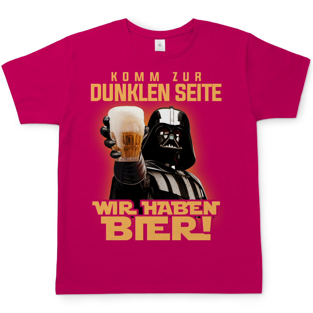 Komm zur dunklen Seite wir haben Bier Darth Vader - Herren Shirt Sorbet