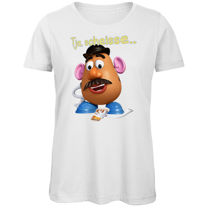 Tja, scheisse - Charlie Naseweis Toy Story - Damen Premium Bio T-Shirt White