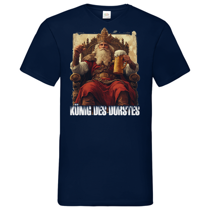 König des Durstes - Herren V-Neck Shirt Navy
