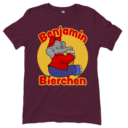 Benjamin Blümchen Bierchen - Damenshirt Burgundy
