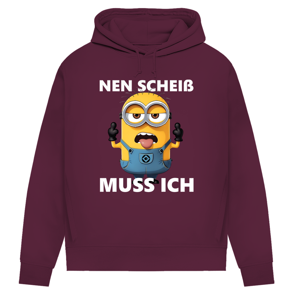 Damen Premium Bio Hoodie Nen Scheiß Muss Ich Minion
