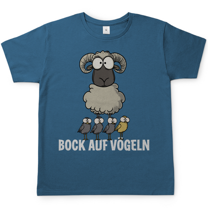 Bock auf Vögeln - Herren Shirt Stone Blue